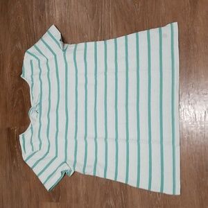 (L) T by Talbots Striped Keyhole Cut Out Vacation Beach Resortwear Lightweight